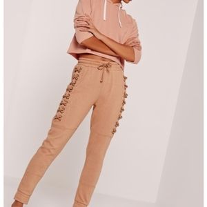 Missguided Lace Up Joggers